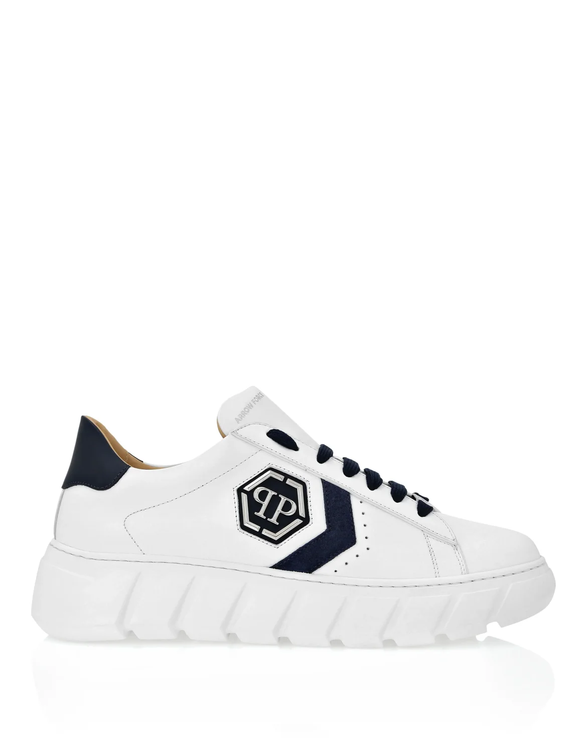 Nappa Leather Lo-Top Sneakers Hexagon, цвет: Синий