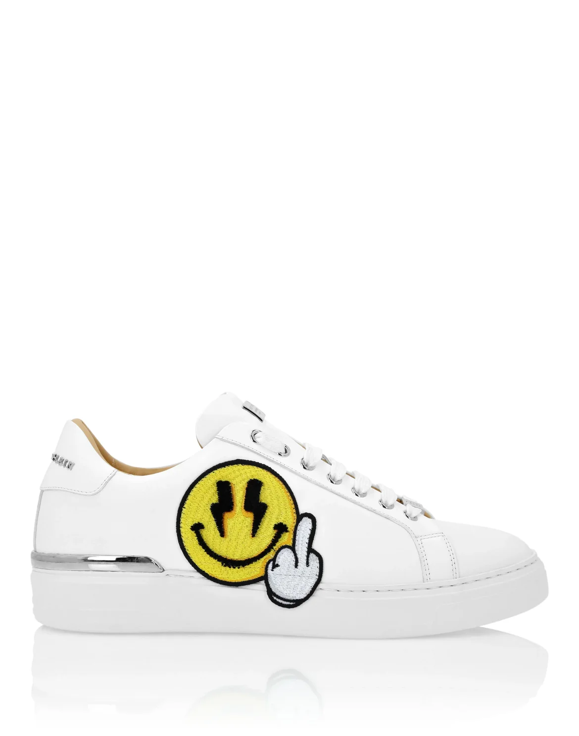 Leather Lo-Top Sneakers Strass Smile, цвет: Мультиколор