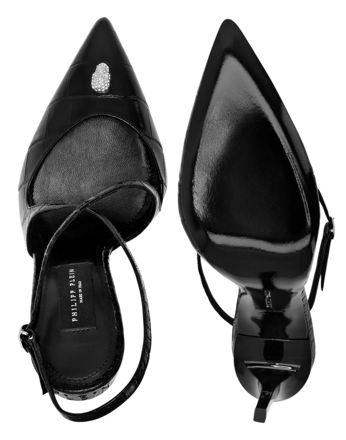 Hi-Heels Crossing Crocco Print, цвет: Черный