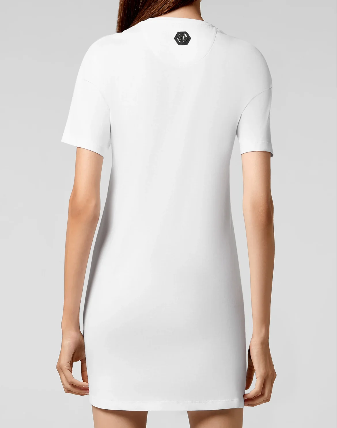 T-Shirt Short Dresses Monogram Teddy Bear, цвет: Белый