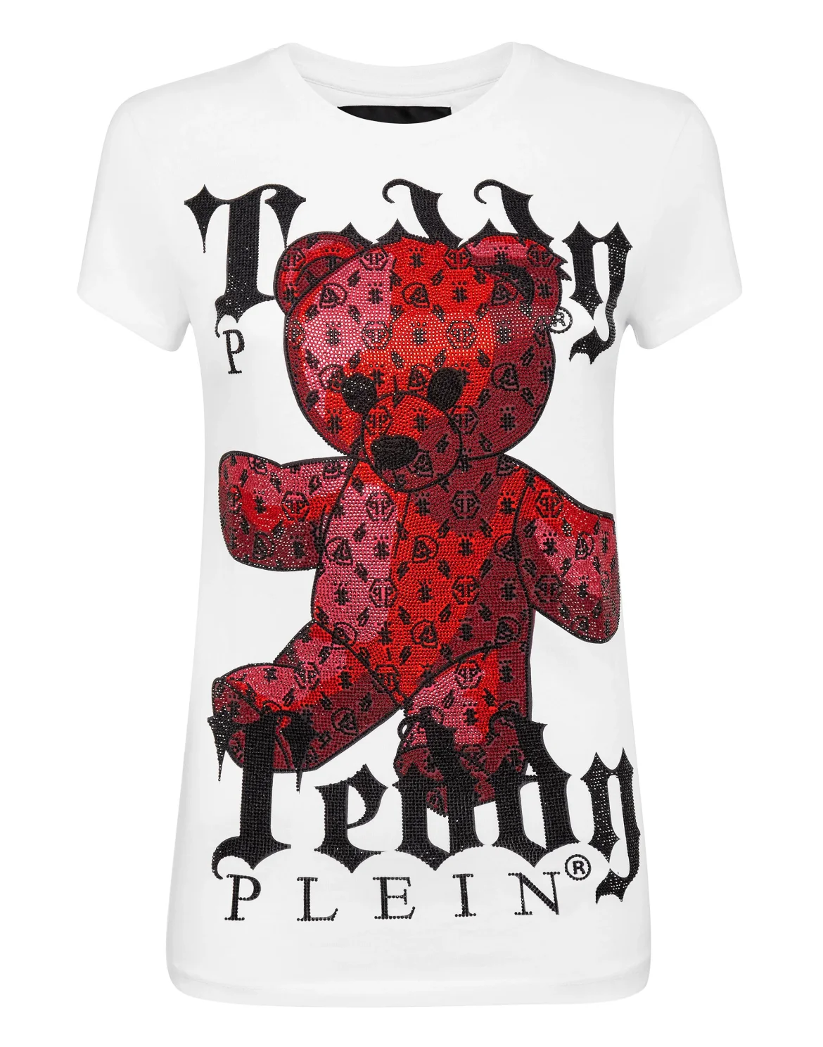 T-shirt Round Neck SS Monogram Teddy Bear, цвет: Белый