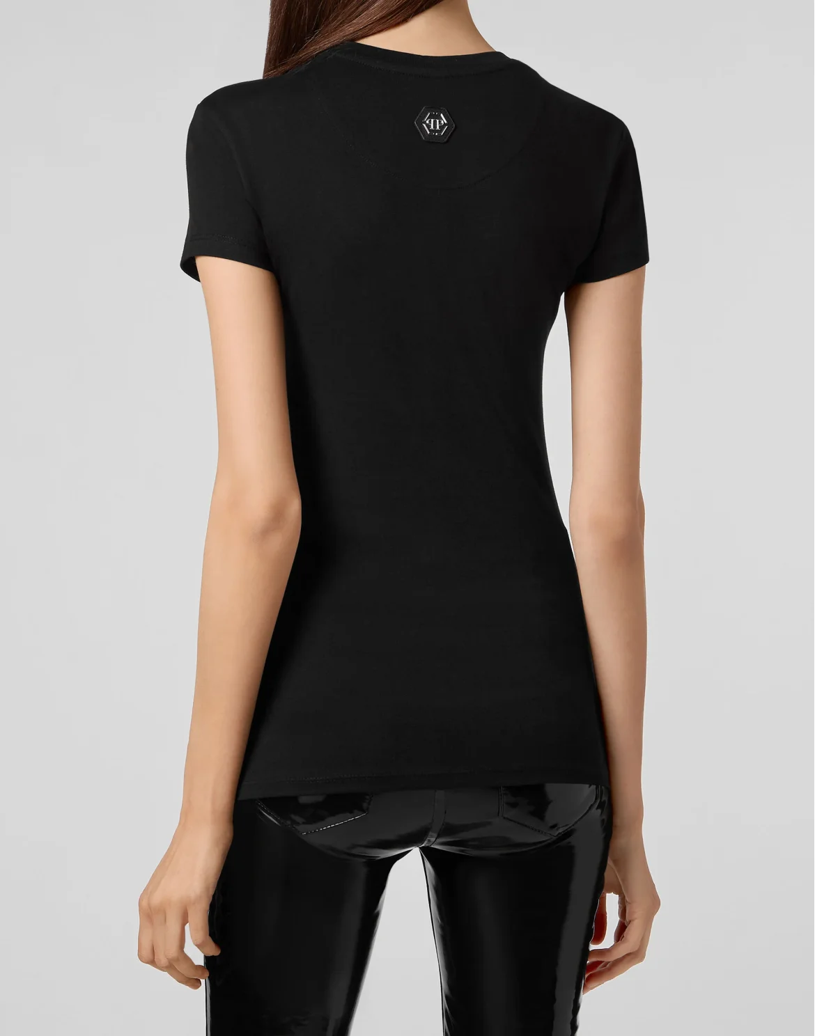 T-shirt Round Neck SS Monogram Teddy Bear, цвет: Черный