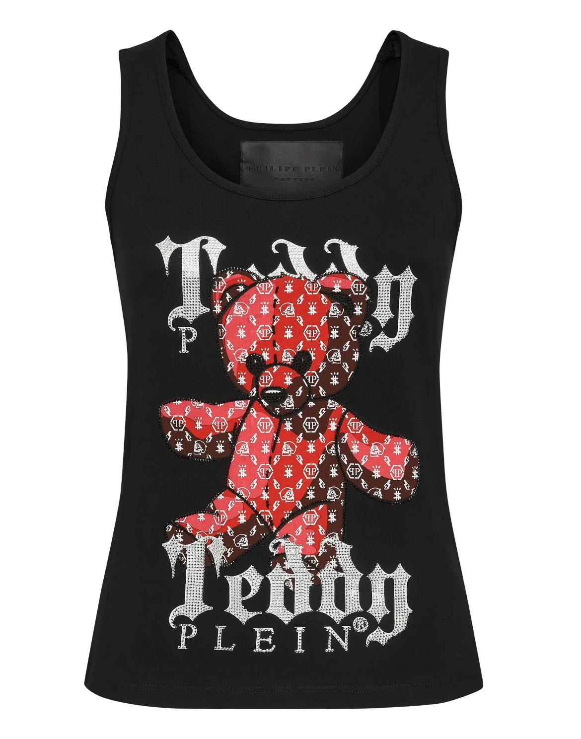 Tank top Monogram Teddy Bear, цвет: Черный