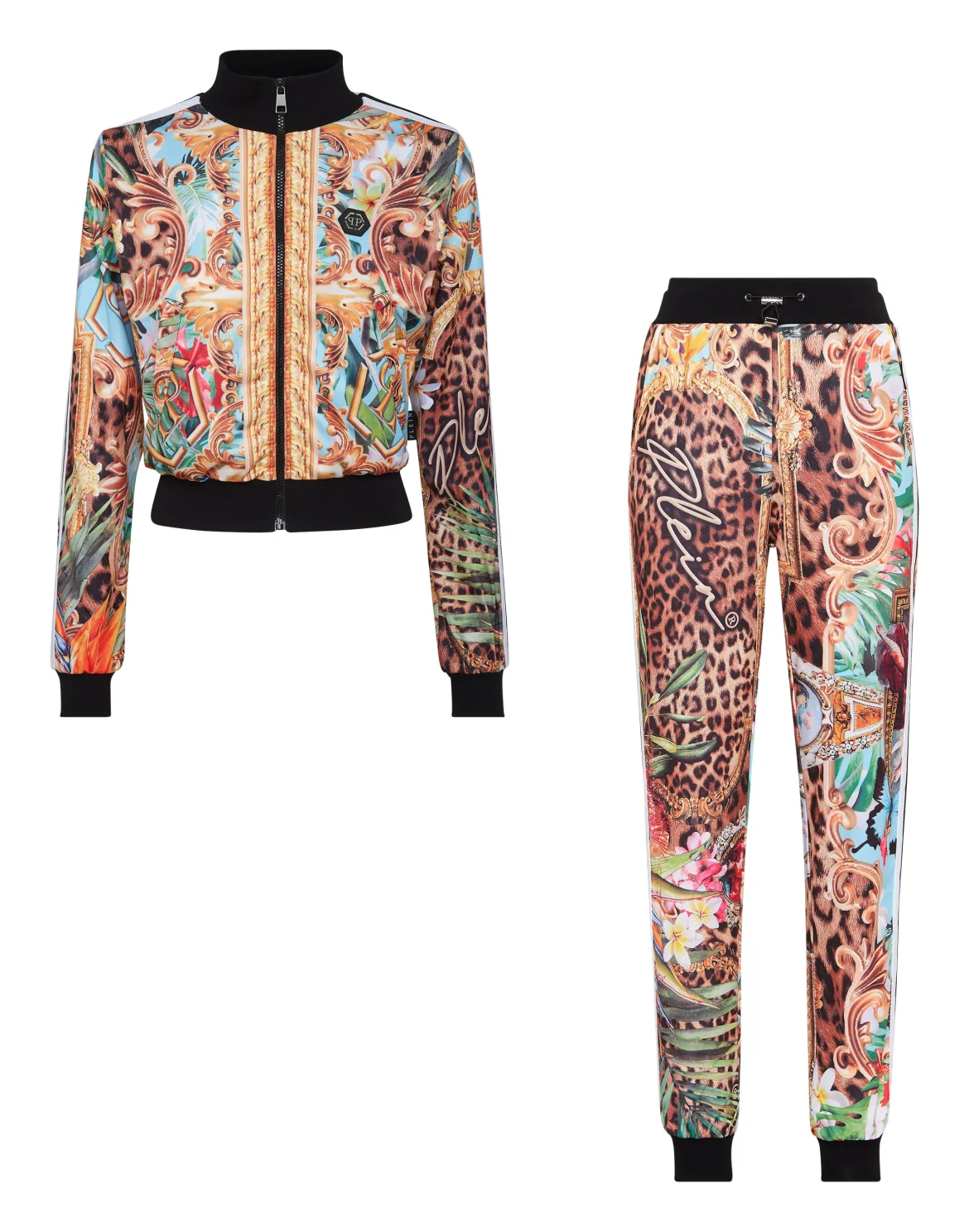 Tracksuit Top/Trousers Baroque Flowers, цвет: Мультиколор