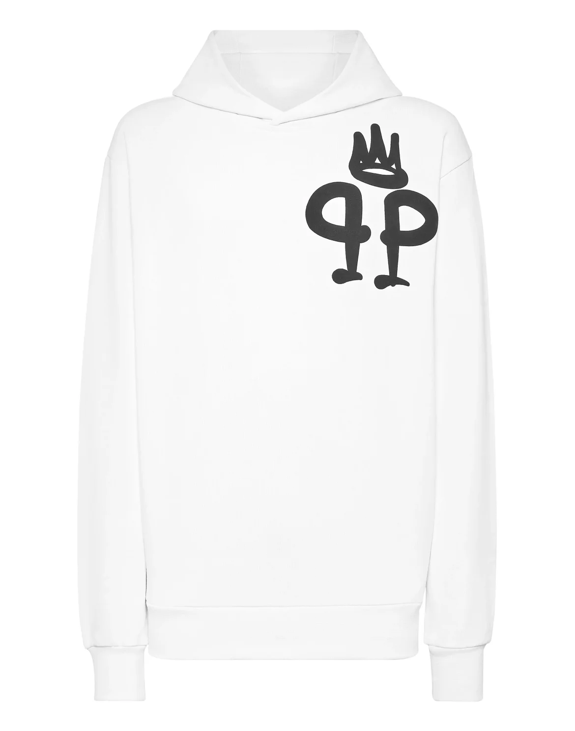 Hoodie Sweatshirt LS King Plein, цвет: Белый
