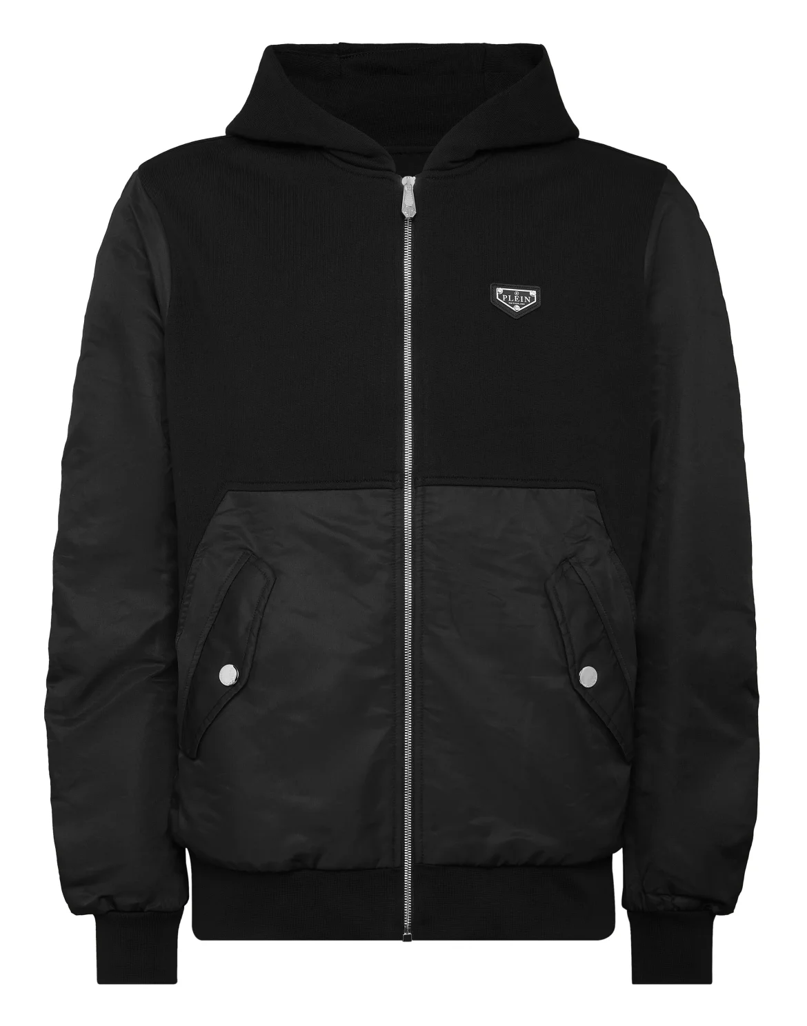 Hoodie Sweatjacket LS Iconic Plein, цвет: Черный
