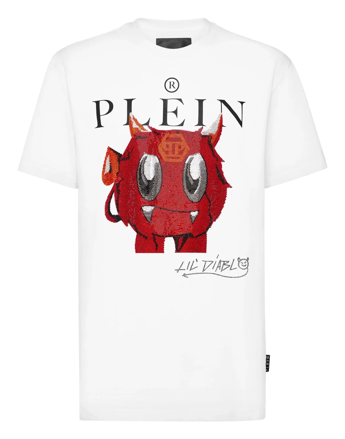 T-shirt Round Neck SS Crystal Monster, цвет: Белый