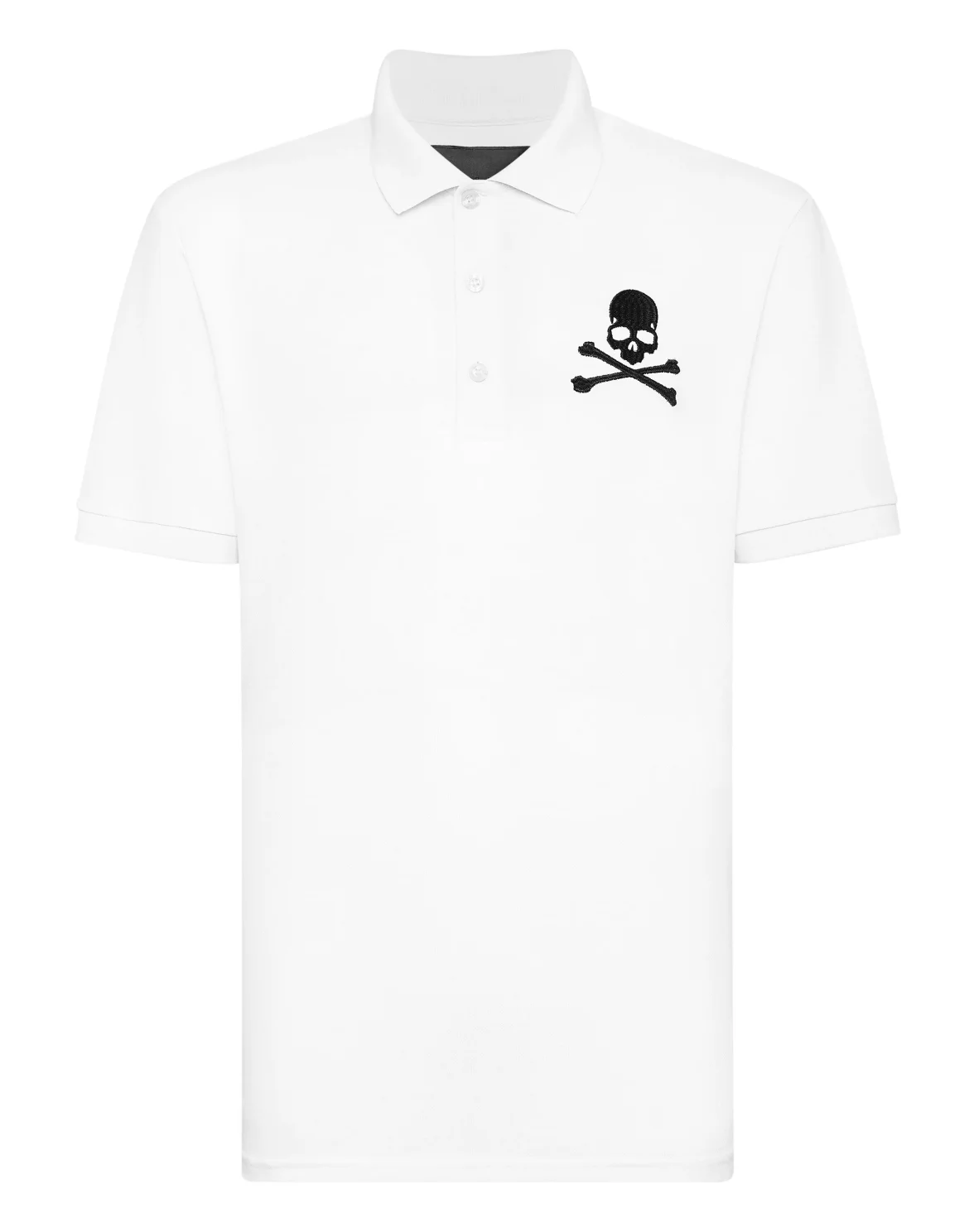 Pique Polo Shirt SS Skull&Bones, цвет: Белый