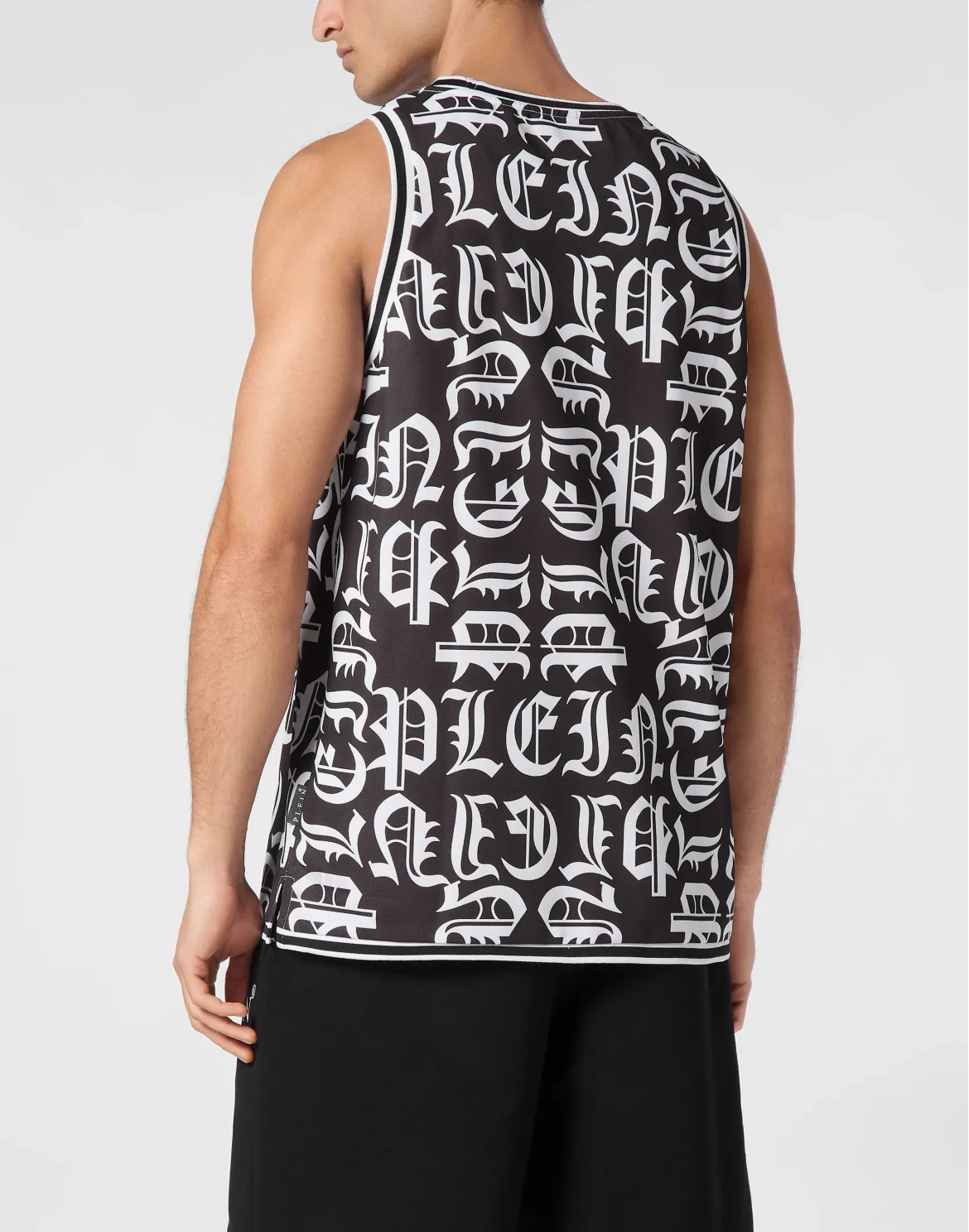 Basket Tank Top Gothic Plein, цвет: Черный