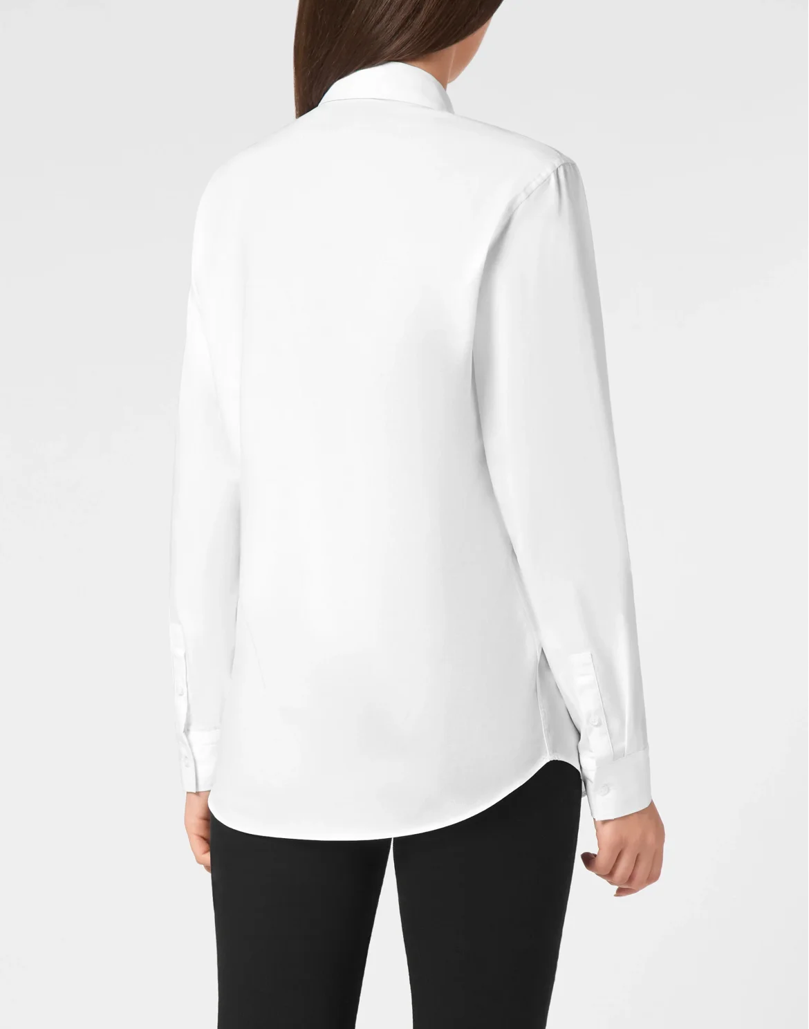 Poplin Shirt LS Iconic Plein, цвет: Белый
