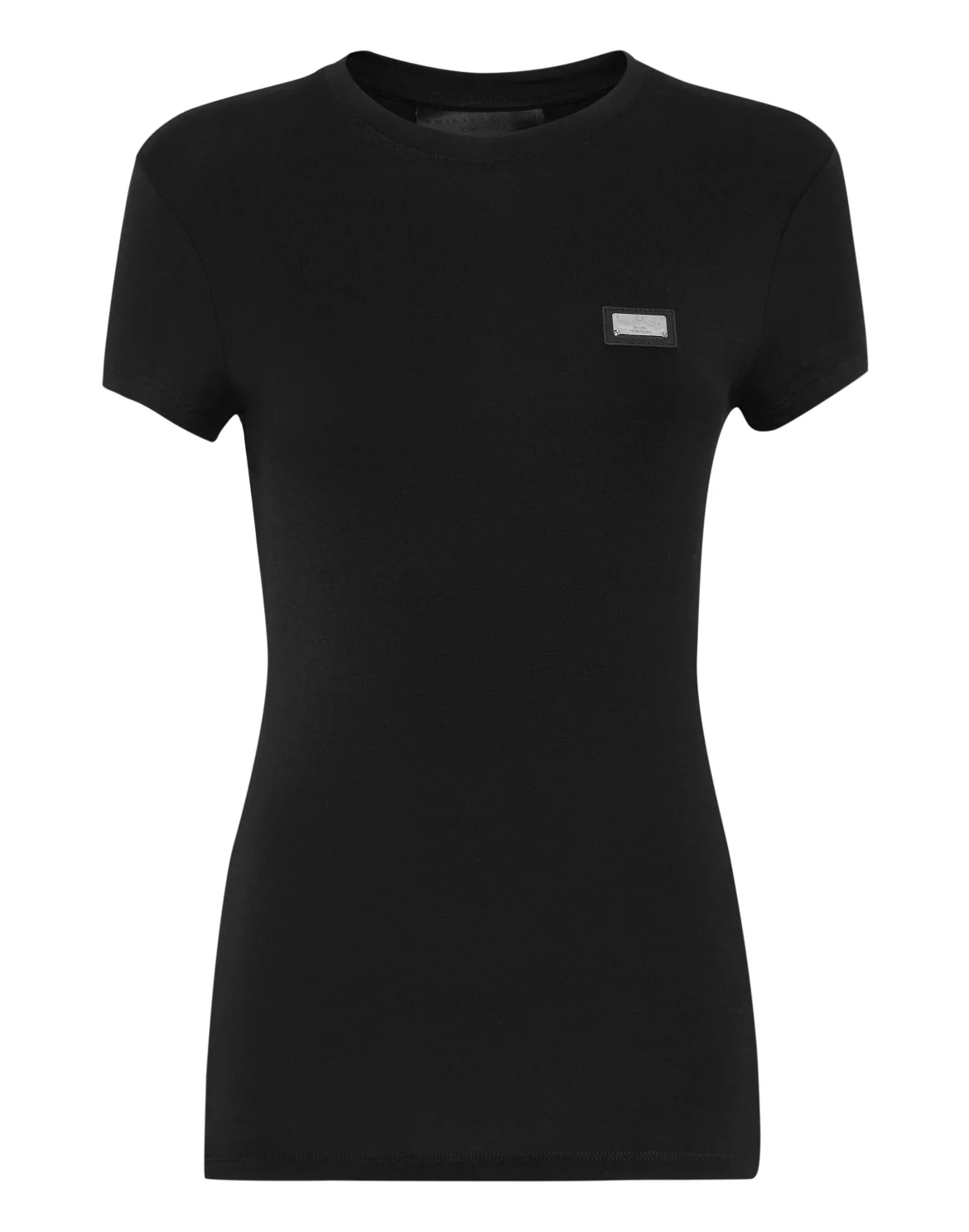 Modal T-Shirt Sexy Pure Round Neck SS, цвет: Черный