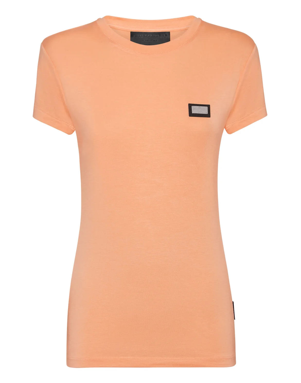 Modal T-Shirt Sexy Pure Round Neck SS, цвет: Оранжевый