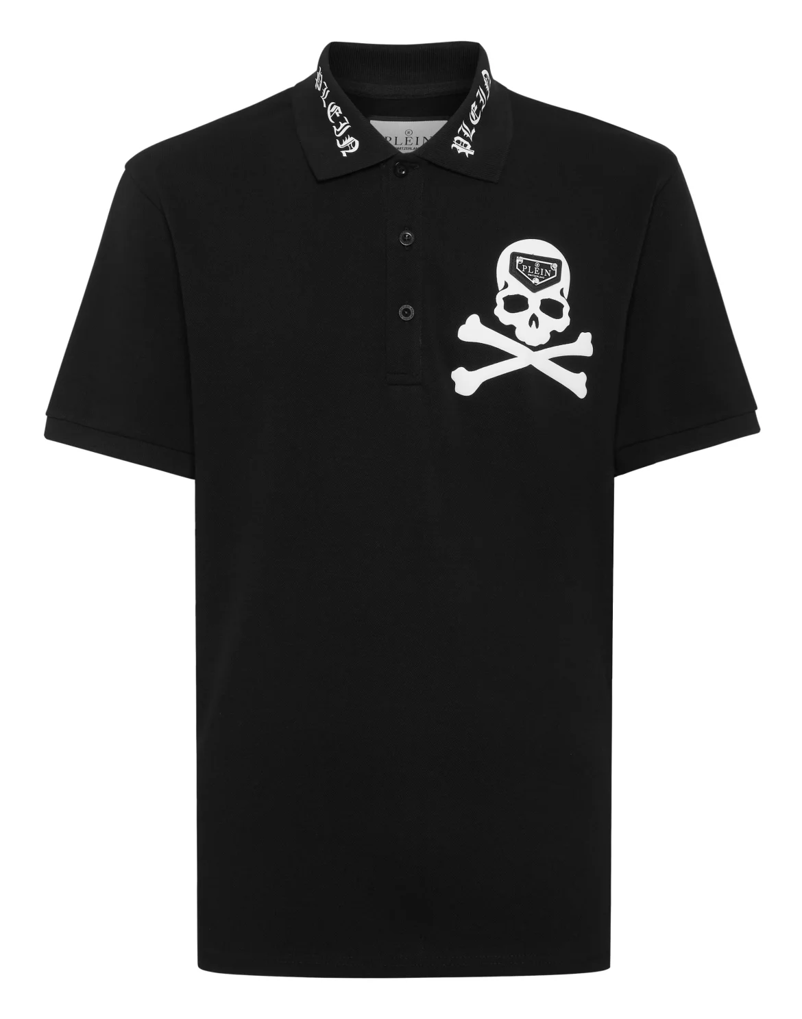 Polo T-Shirt Skull & Bones, цвет: Черный