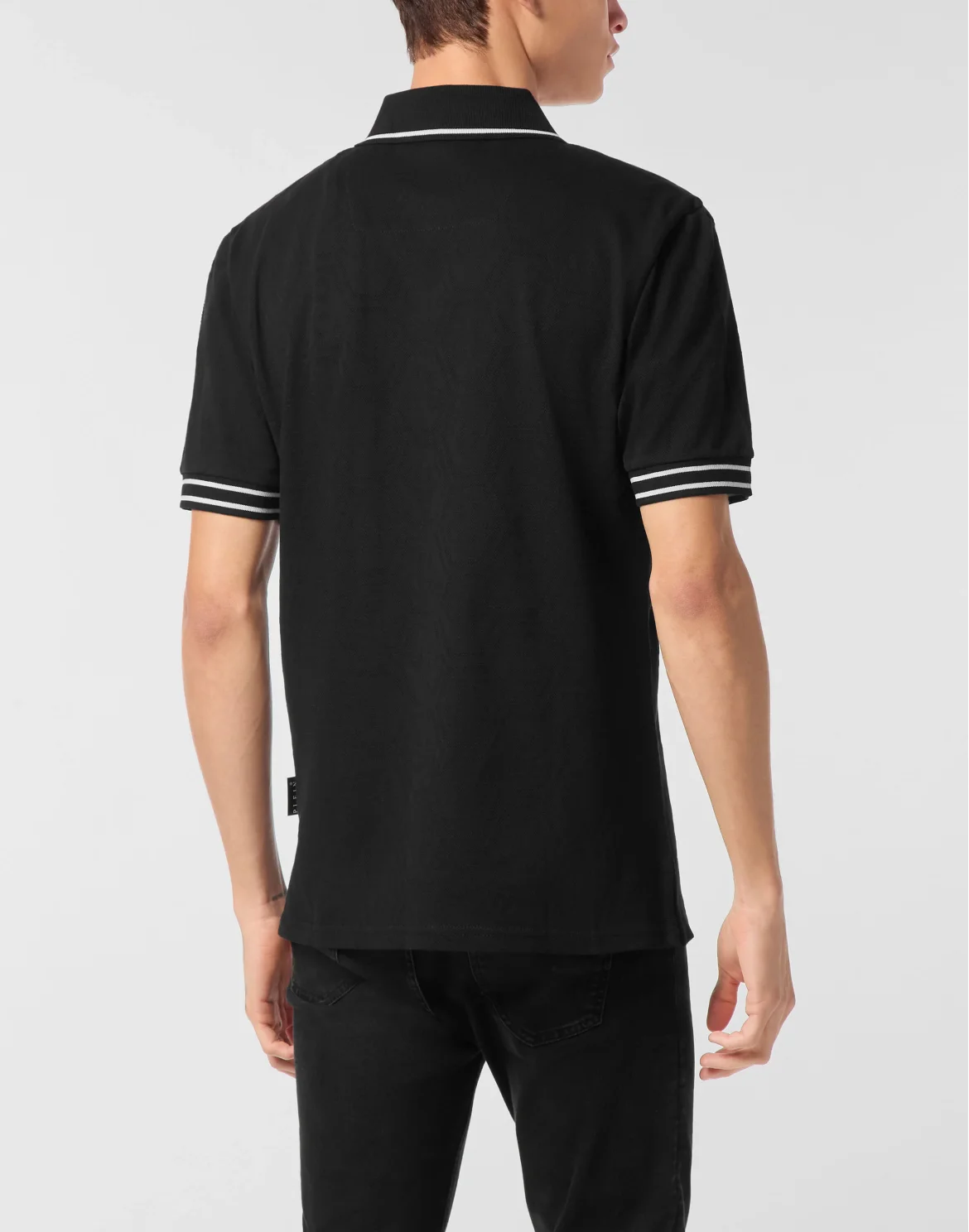Jacquard Polo T-Shirt Monogram, цвет: Черный