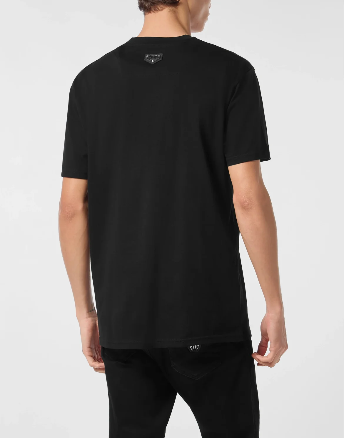 Round Neck T-Shirt Teddy Monogram, цвет: Черный