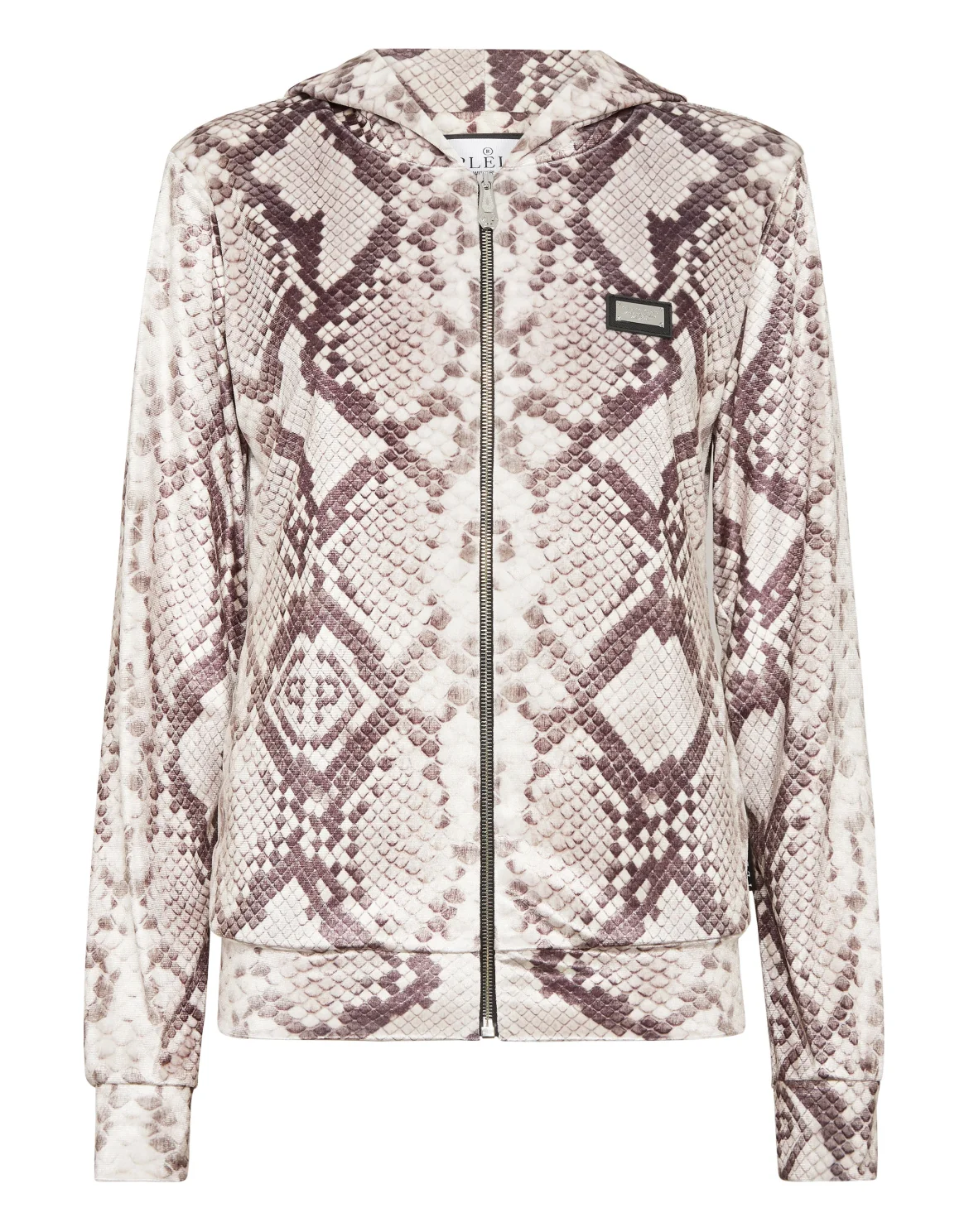 Zip Hoodie All-Over Python, цвет: Бежевый