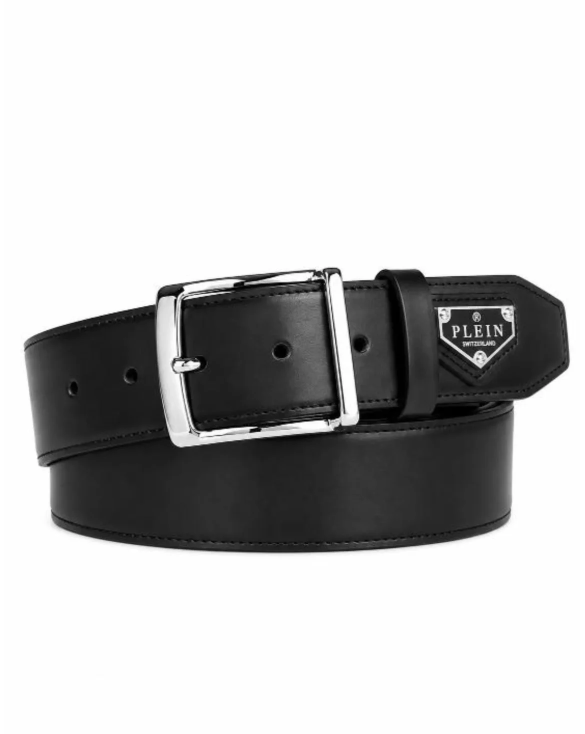 Leather Belt Triangle, цвет: Черный