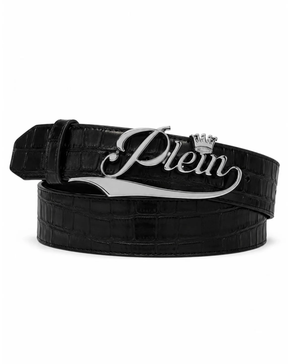 Leather Belt King Plein Cocco, цвет: Черный