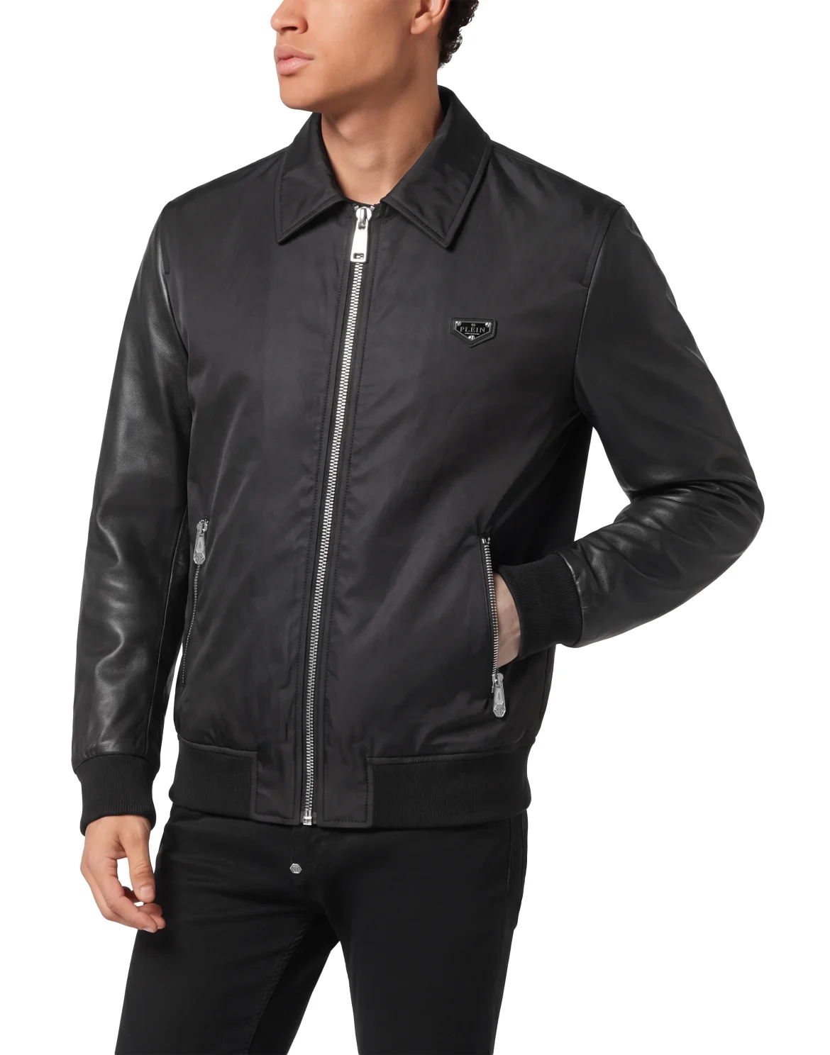 Nylon Coster Bomber Jacket, цвет: Черный