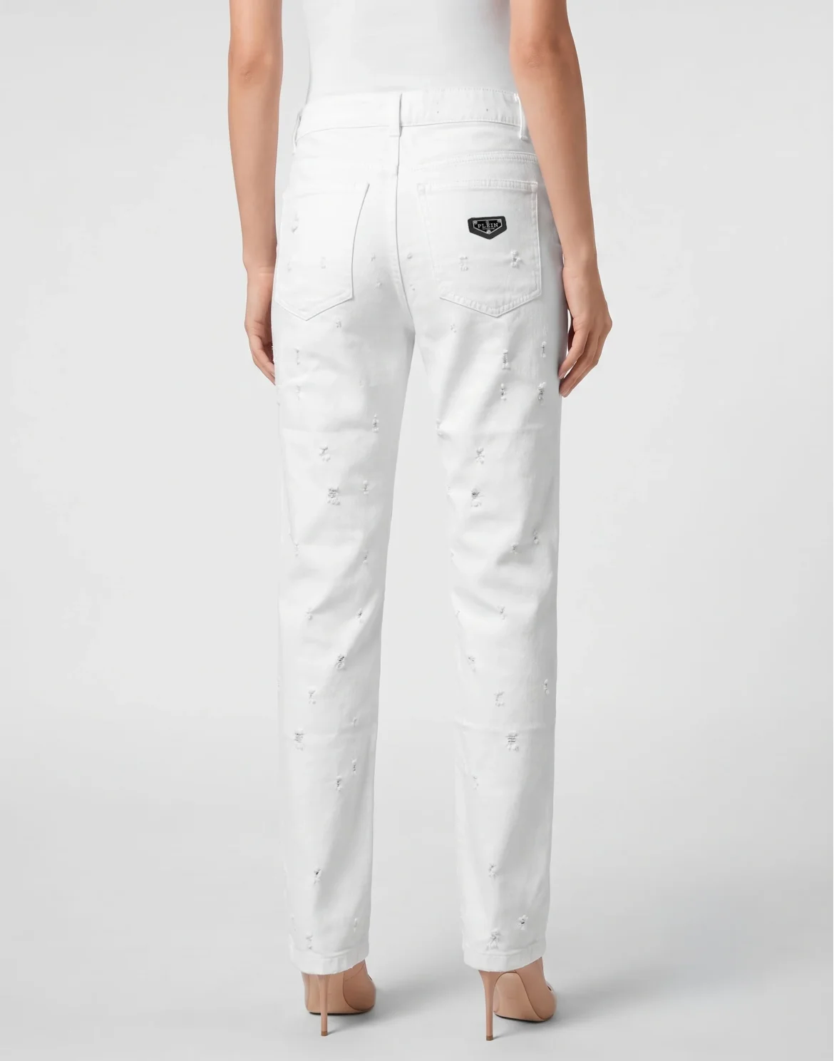 Straight Fit Jeans Mini Roedge, цвет: Белый
