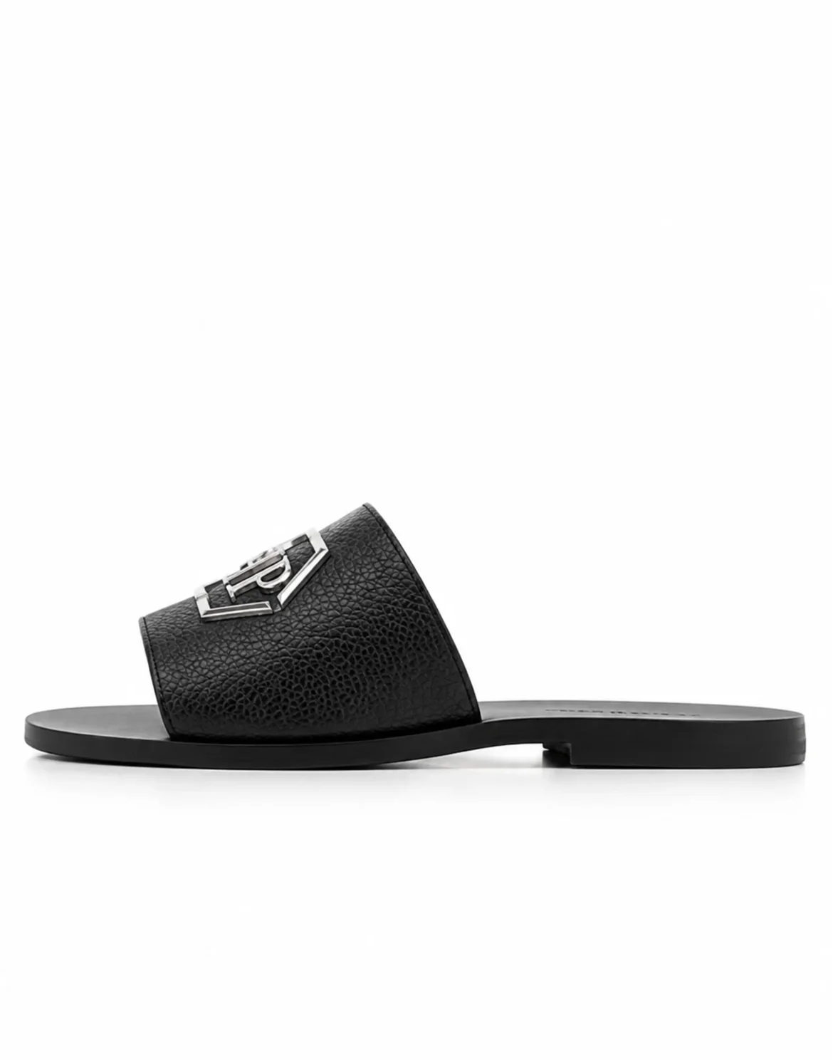 Leather Sandals Big Hexagon, цвет: Черный