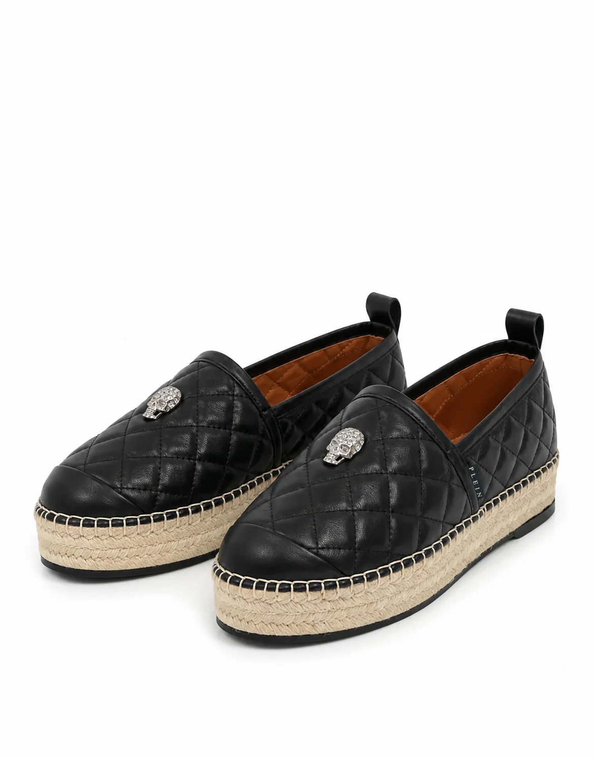 Espadrillas Matelasse Skull, цвет: Черный