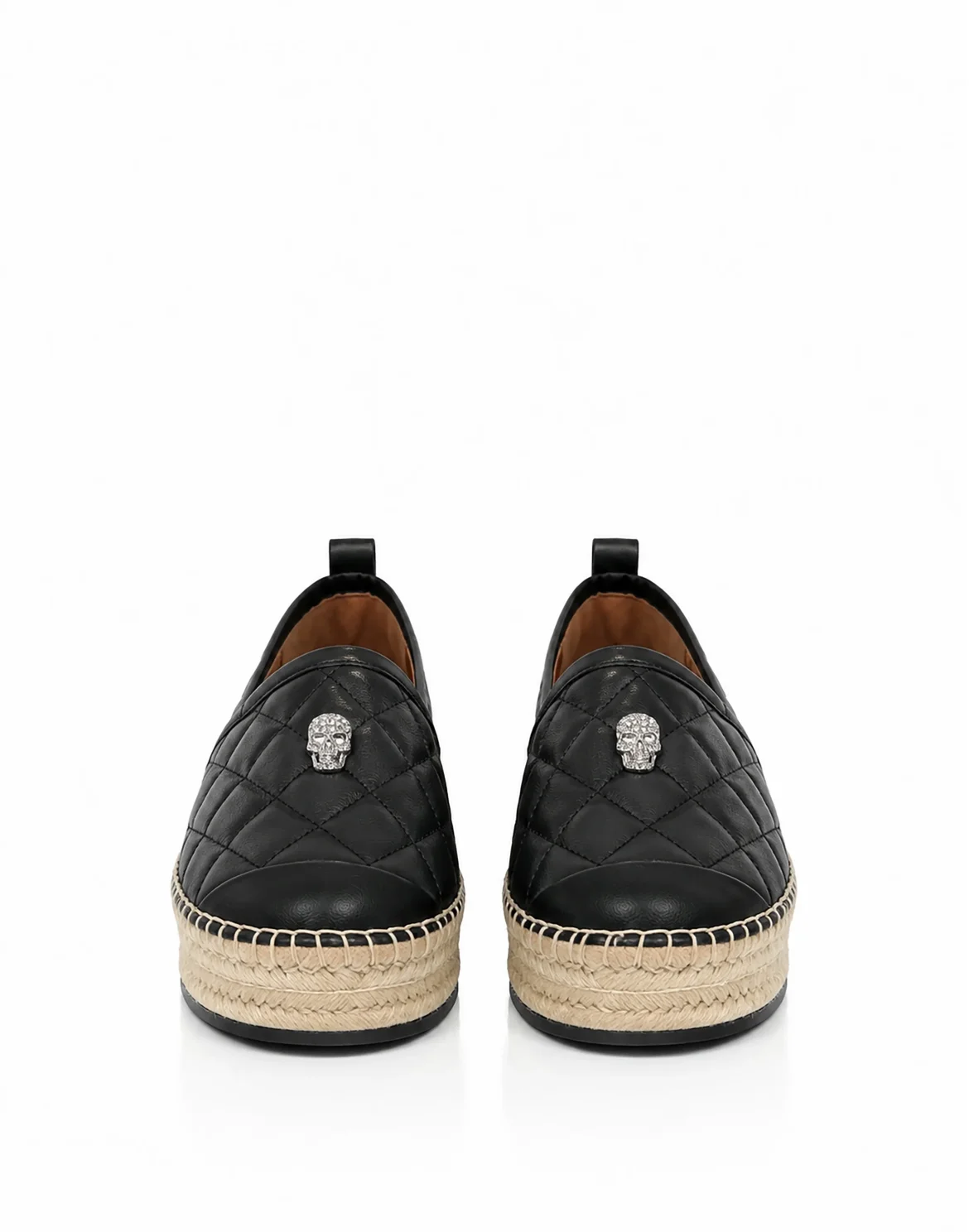 Espadrillas Matelasse Skull, цвет: Черный