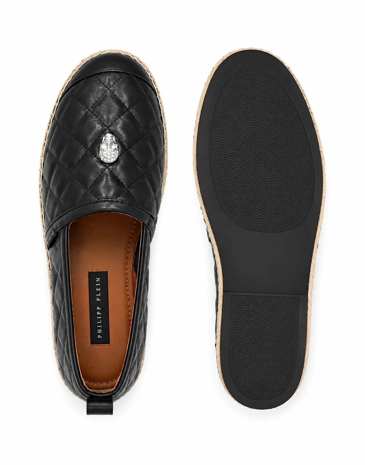 Espadrillas Matelasse Skull, цвет: Черный
