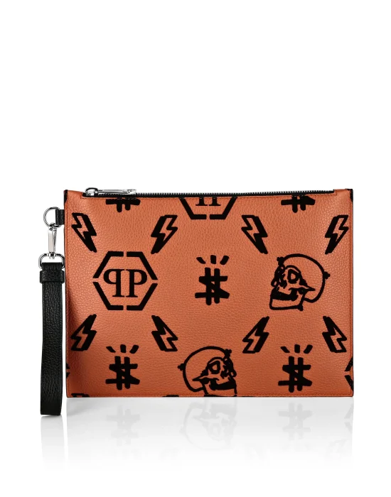 Leather Minaudiere Monogram