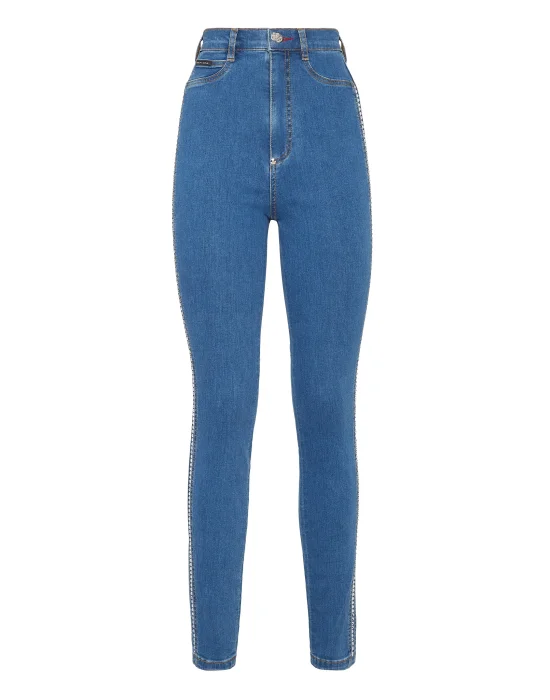 Denim Super High Waist Jegging Crystal Crystal