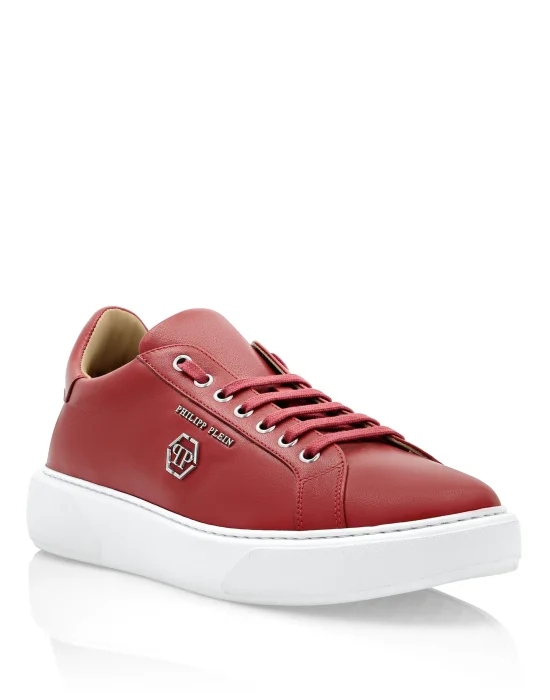 Leather Lo-Top Sneakers Hexagon