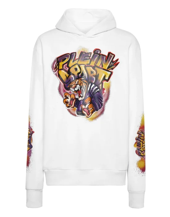 Hoodie sweatshirt Graffiti Tiger