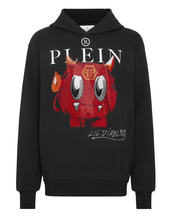 Hoodie sweatshirt Monsters with Crystals