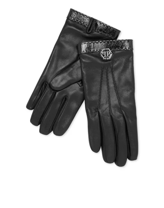 Leather Mid-Gloves Hexagon