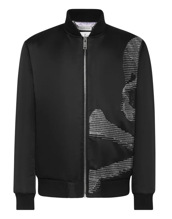 Satin Bomber Skull&Bones