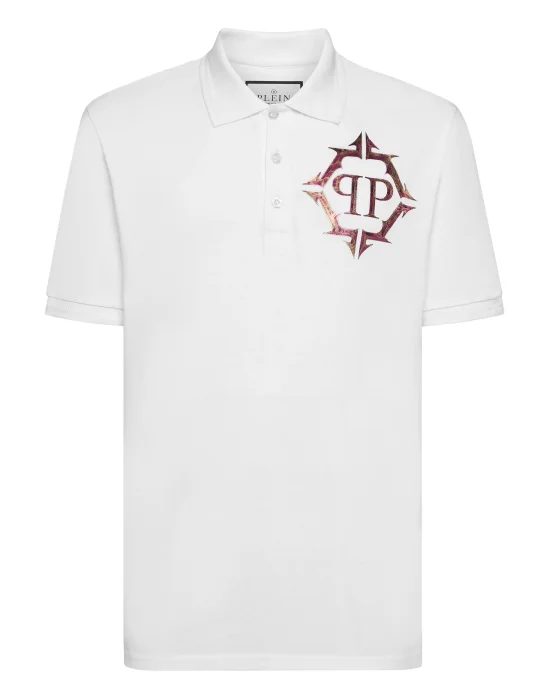 Slim Fit Polo Shirt Chrome
