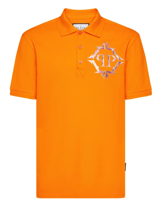 Slim Fit Polo Shirt Chrome