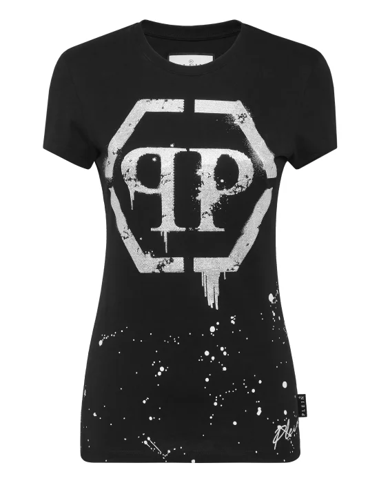 T-shirt Round Neck Sexy Pure Fit Hexagon