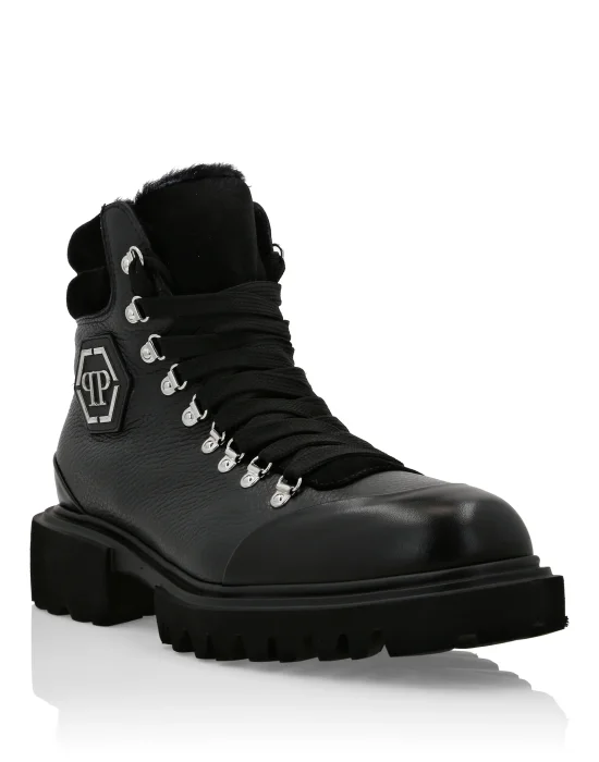 Leather Boots with Wool & Rubber Inserts