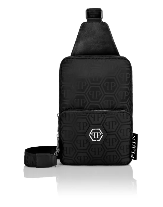 Nylon Jacquard Cross Body Monogram