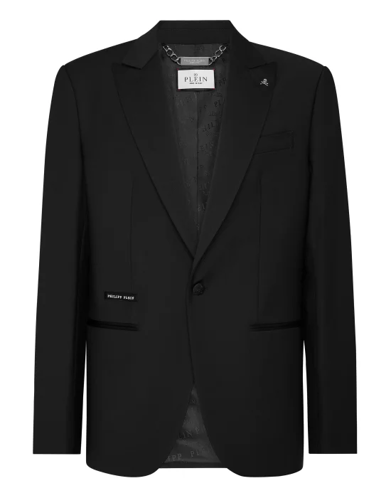 Wool Tuxedo Blazer