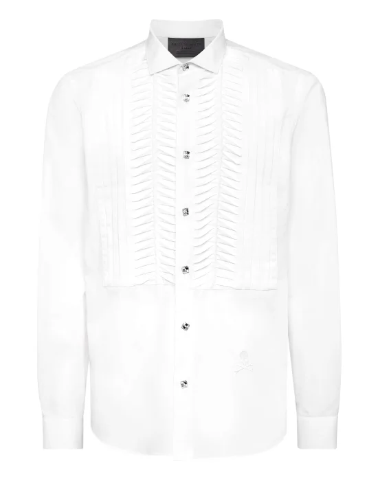 Black Tie Shirt Long-Sleeve