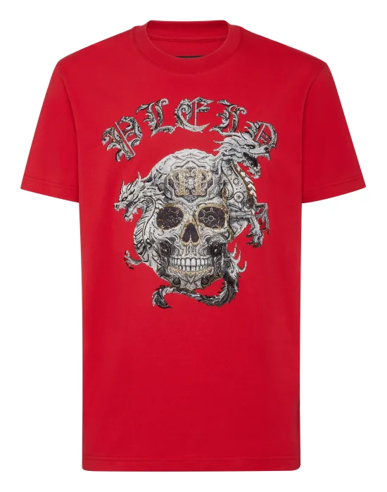 T-shirt Round Neck SS Stones Skull