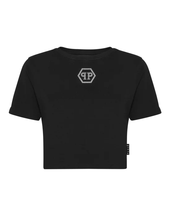 T-shirt Round Neck SS Crystal Hexagon