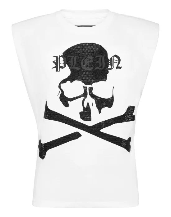Tank Top Strass Skull&Bones