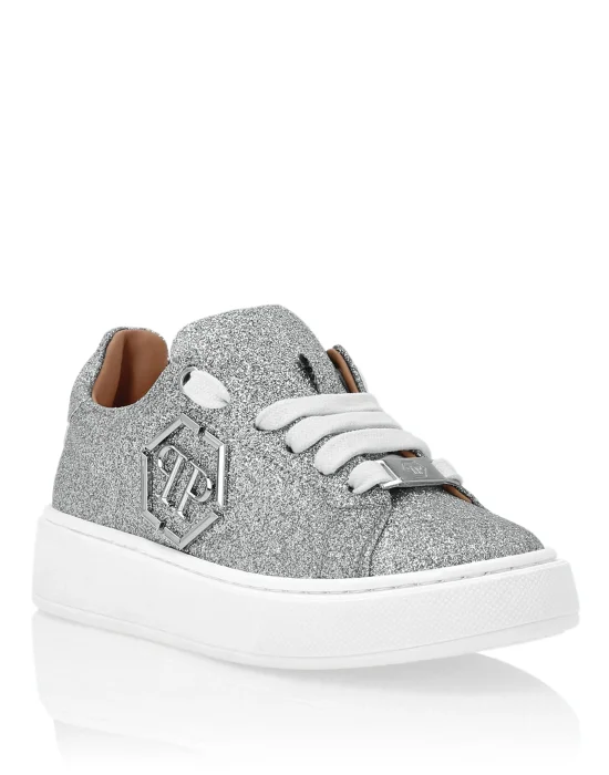 Glitter Lo-Top Sneakers Hexagon