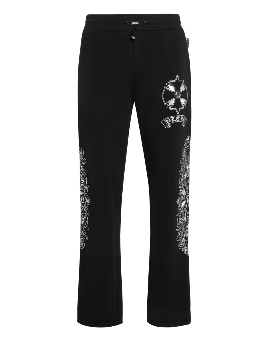 Embroidered Jogging Pants Chrome Crest