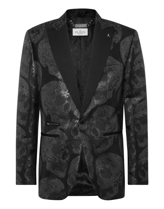 Jacquard Lord Fit Blazer All Over Skull