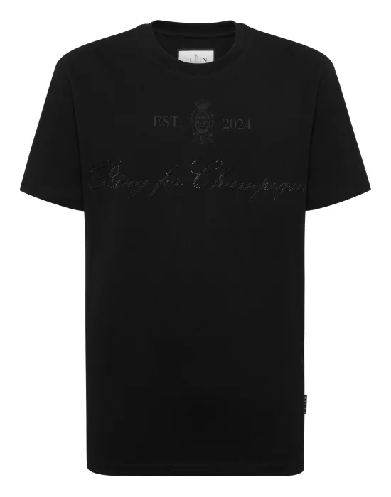 Embroidered Round Neck T-Shirt Stones