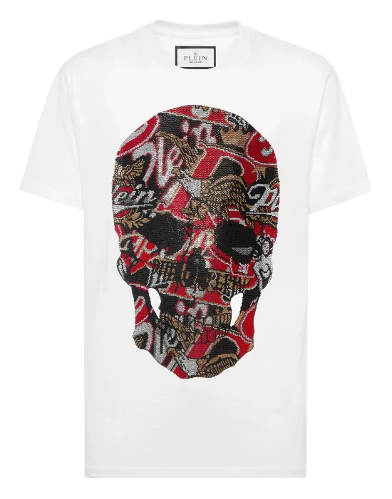 Round Neck T-Shirt Skull Stones